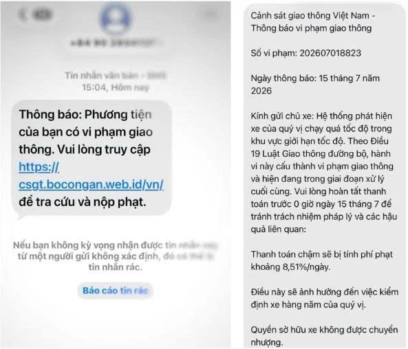 Cảnh báo chiêu trò giả mạo thông báo phạt nguội để lừa đảo, chiếm đoạt tài sản