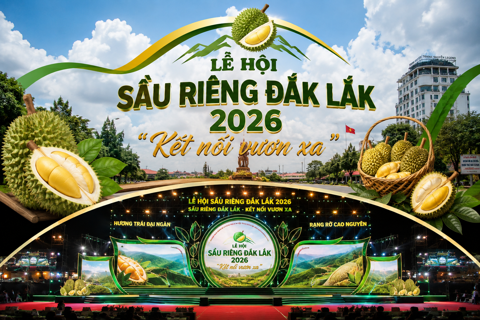 Lễ hội Sầu riêng Đắk Lắk 2026 Kết nối vươn xa