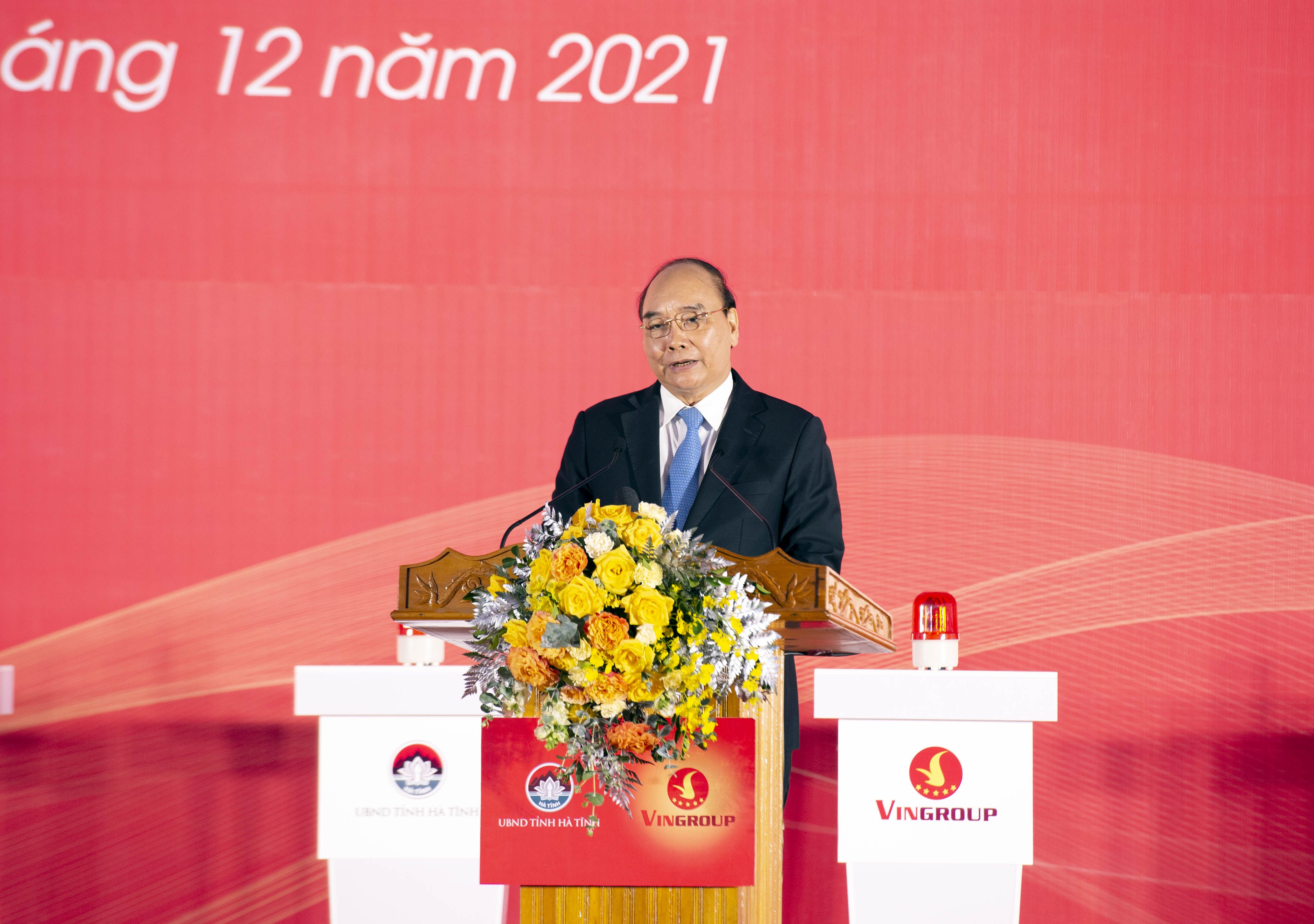 Chủ tịch nước dự lễ khởi công dự án nhà máy sản xuất Pin VinES 4.000 tỷ đồng tại Hà Tĩnh