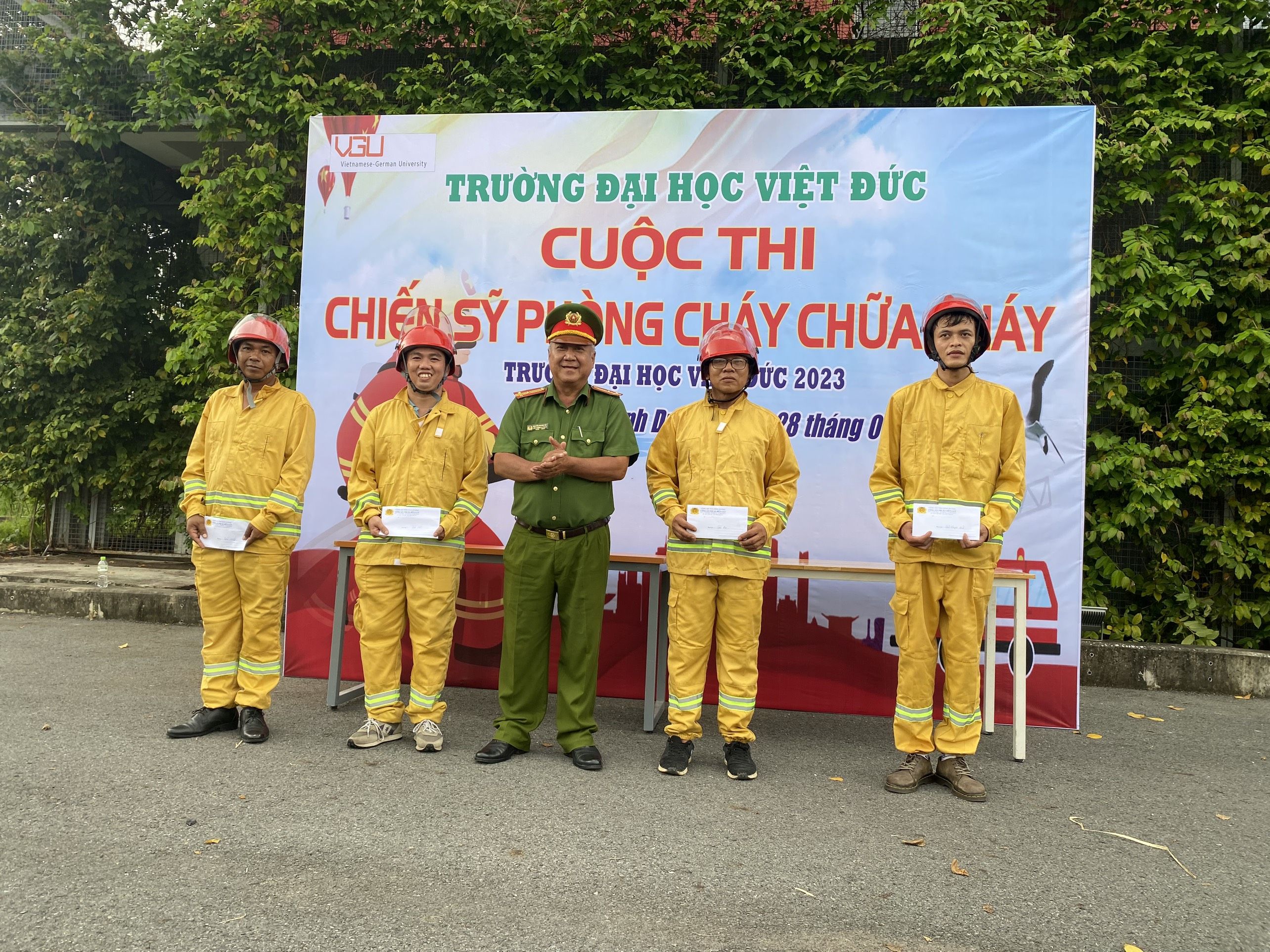 Đại học Việt Đức tổ chức Hội thi “Chiến sĩ phòng cháy, chữa cháy năm 2023”