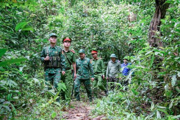 Bộ đội Biên phòng tỉnh Gia Lai phối hợp với các lực lượng tuần tra bảo vệ biên giới