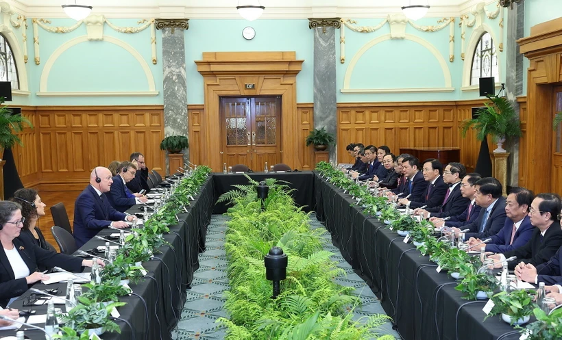 Thủ tướng Phạm Minh Chính hội đàm với Thủ tướng New Zealand Christopher Luxon