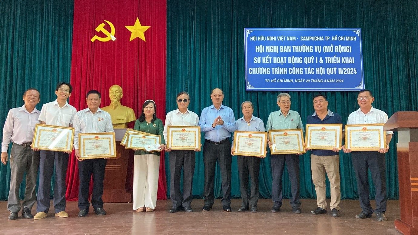 Hội Hữu Nghị Việt Nam – Campuchia TP.HCM tổ chức tổng kết Quý I và triển khai hoạt động Quý II năm 2024