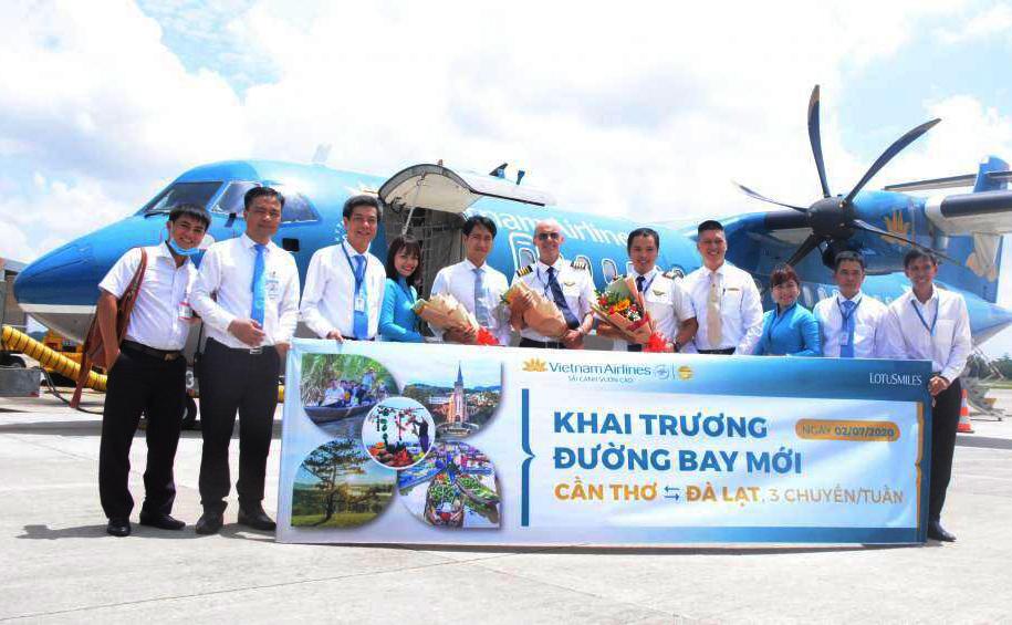Vietnam Airlines khai thác đường bay Cần Thơ - Đà Lạt, 3 chuyến khứ hồi/tuần