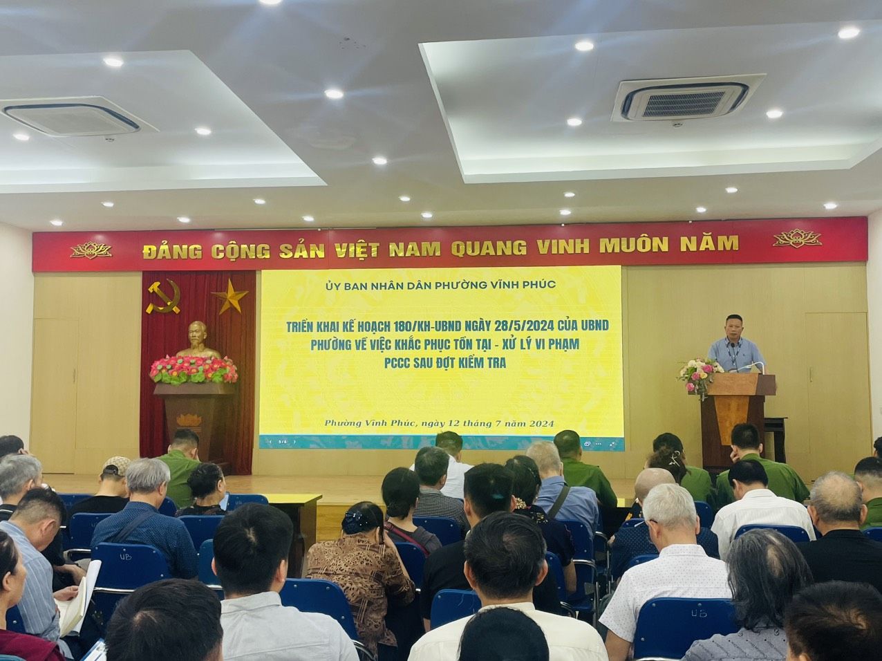 Quận Ba Đình: Quán triệt kế hoạch khắc phục tồn tại PCCC