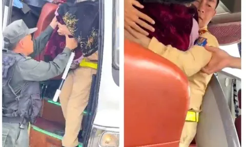 Làm nhiệm vụ trên cao tốc, CSGT kịp thời đưa cụ bà 98 tuổi bất tỉnh trên ôtô khách đi cấp cứu