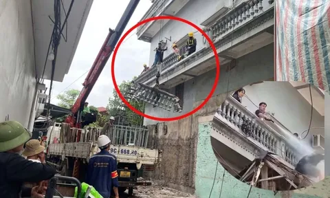 Tháo dỡ hạng mục vi phạm ngôi nhà của người đàn ông xịt nước vào thợ nhà hàng xóm ở Tây Phương