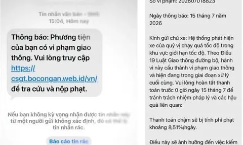 Cảnh báo chiêu trò giả mạo thông báo phạt nguội để lừa đảo, chiếm đoạt tài sản