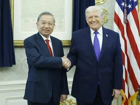 Tổng Bí thư Tô Lâm gặp Tổng thống Hoa Kỳ Donald Trump