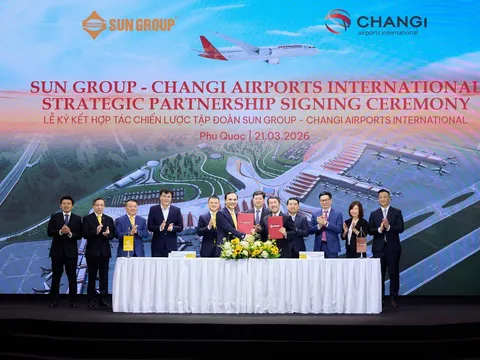 Sun Group và Changi Airports International hợp tác quản lý, vận hành sân bay Phú Quốc, tiên phong mô hình “airport destination” tại Việt Nam