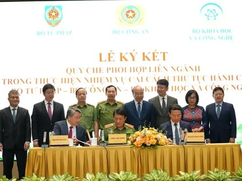 Ký quy chế phối hợp liên ngành giữa 3 bộ trong cải cách thủ tục hành chính