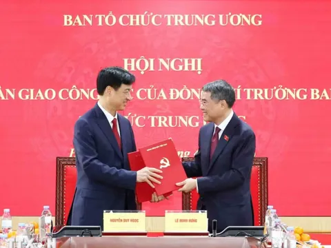 Hội nghị bàn giao công tác Trưởng ban Tổ chức Trung ương