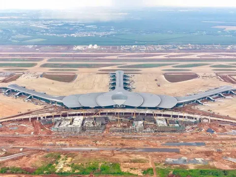 Tăng tốc thi công nhà ga sân bay Long Thành, đón chuyến bay thương mại đầu tiên vào tháng 12/2026
