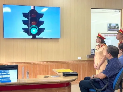 Thanh Hoá: Phòng CSGT ra mắt mô hình Thông điệp số Đường phố an toàn